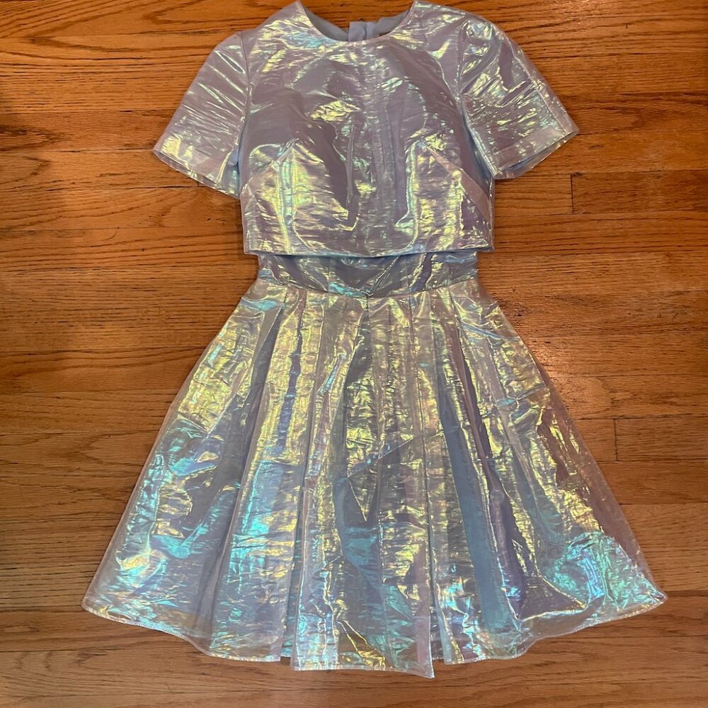 Asos Design iridescent two piece dress